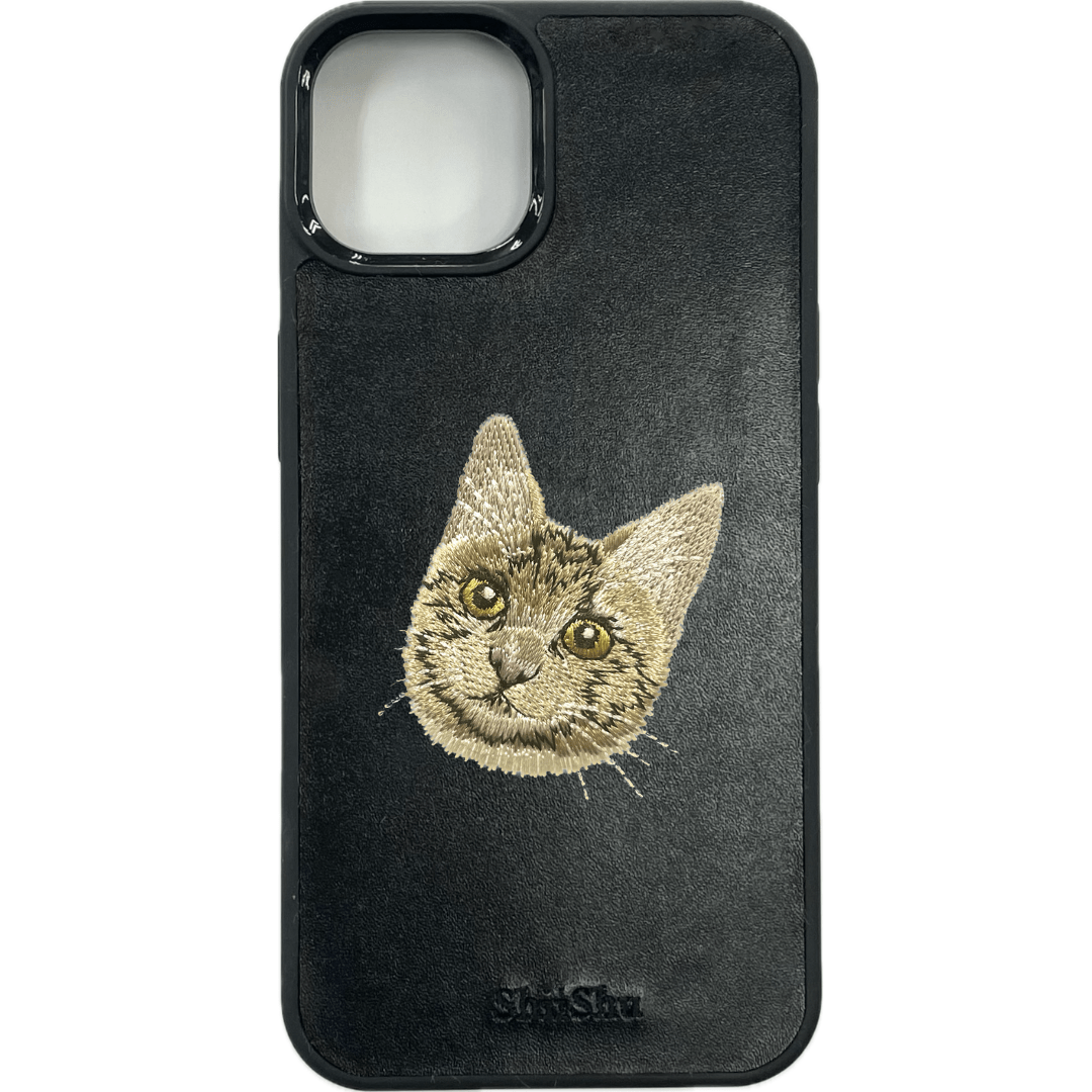 刺繍スマホケース【アメリカンショートヘア】ShiiShu（シーシュ）｜iPhoneケース【C24】