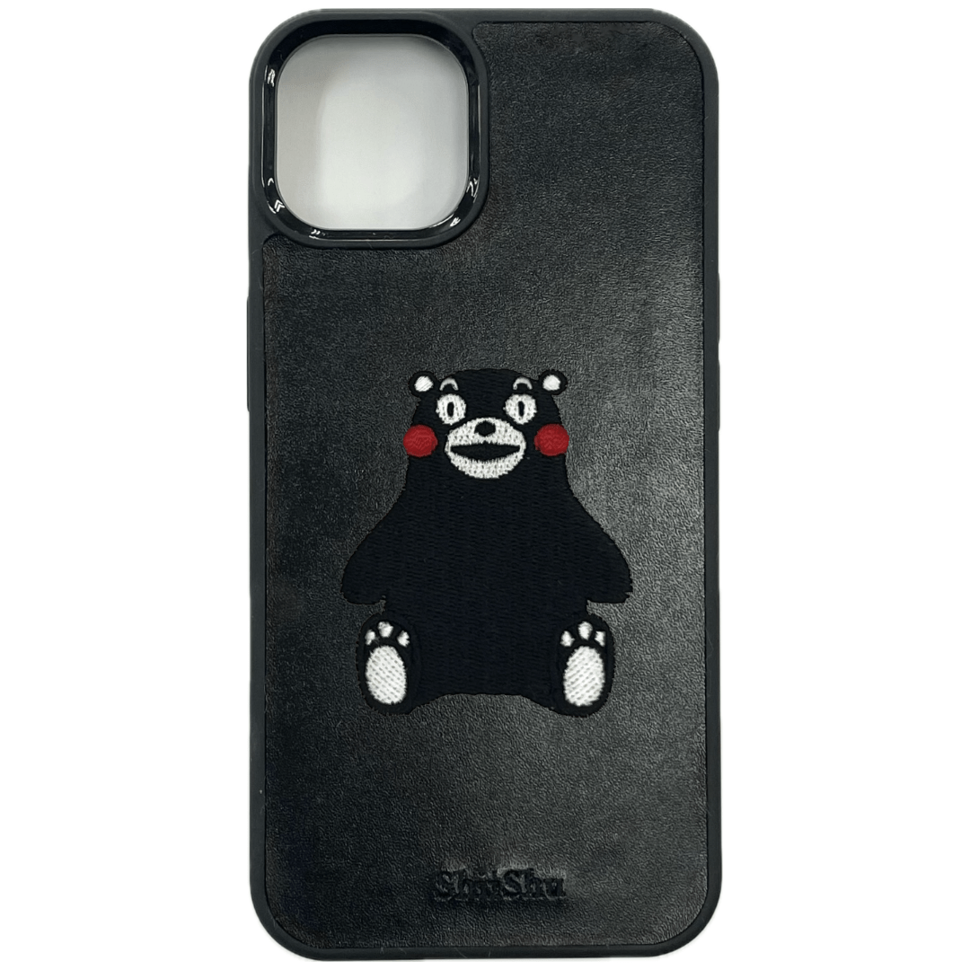 刺繍スマホケース【座るくまモン】ShiiShu(シーシュ) |iPhoneケース 刺繍スマホケース【座るくまモン】ShiiShu(シーシュ) |iPhoneケース