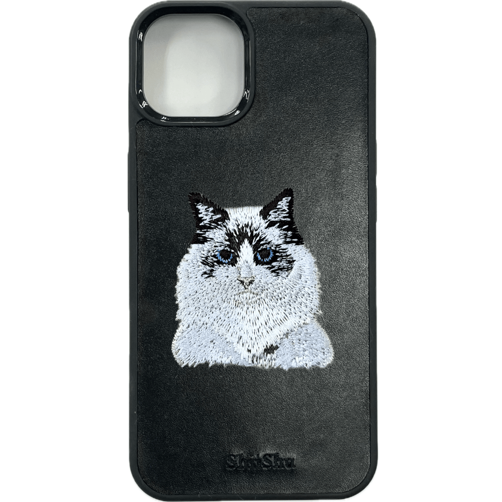 Étui pour smartphone brodé [Ragdoll] ShiiShu étui pour iPhone [C3]