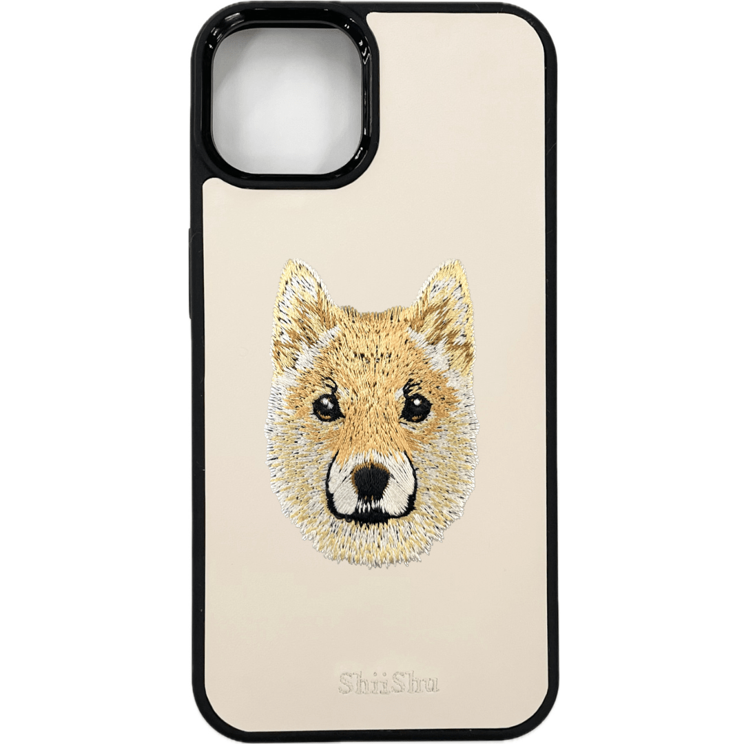 Embroidered smartphone case [Shiba Inu] ShiiShu | iPhone case [C8]