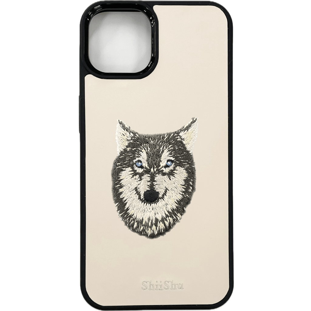 Étui pour smartphone brodé [Husky] Étui iPhone ShiiShu [C7]