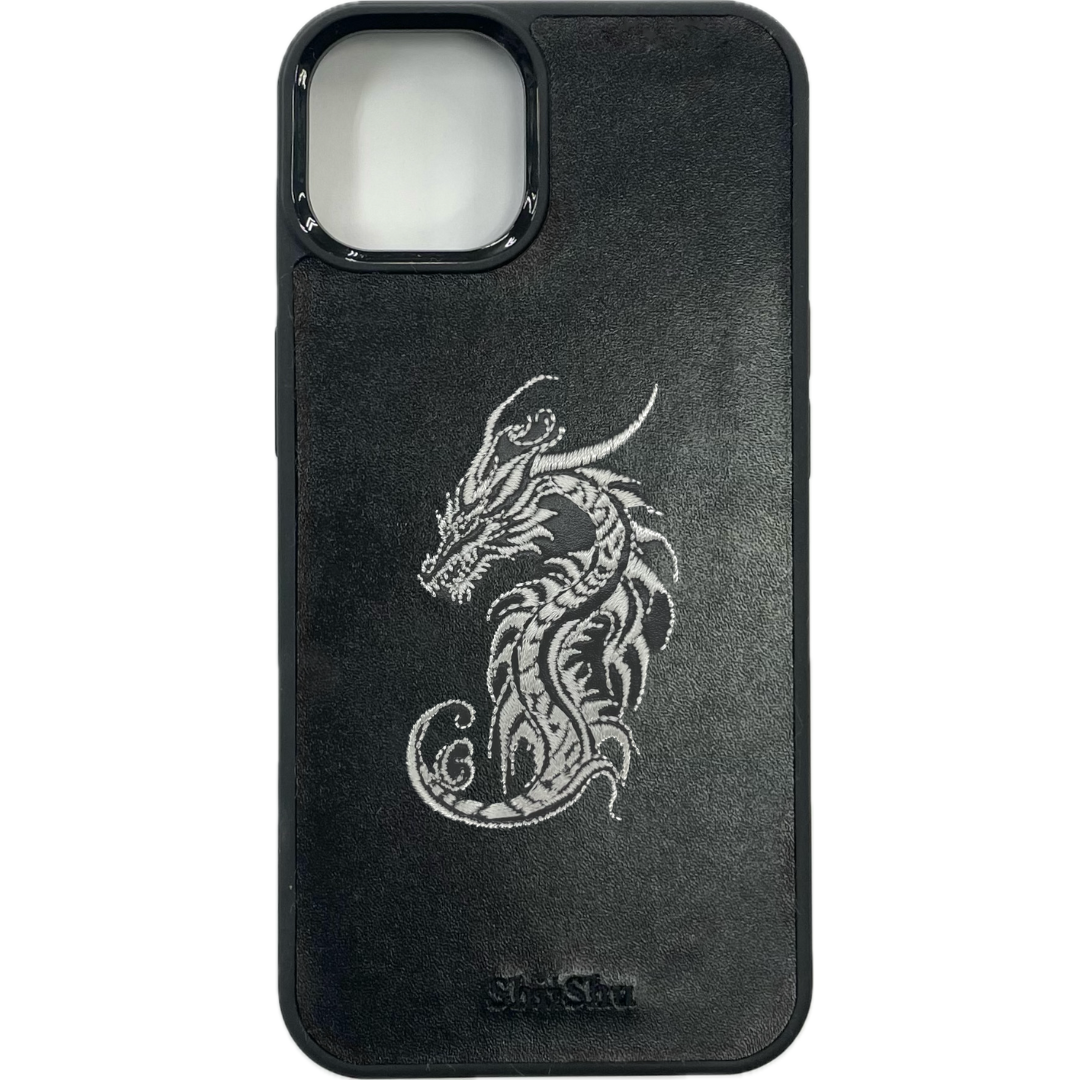 Embroidered smartphone case [Dragon] ShiiShu | iPhone case [C20]