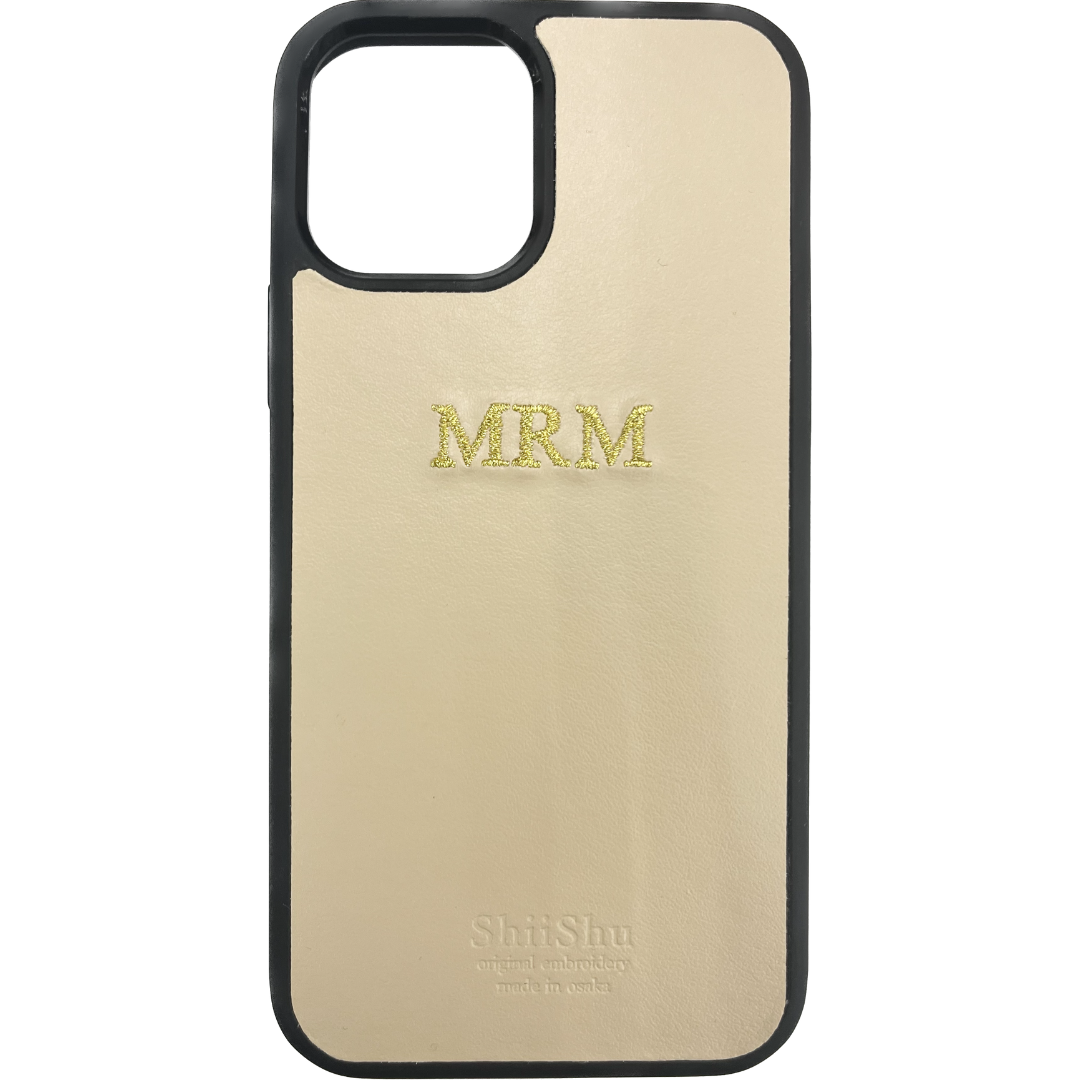 ＜ORDER WORK＞ Embroidered smartphone case [MRM] ShiiShu | iPhone case, notebook style compatible