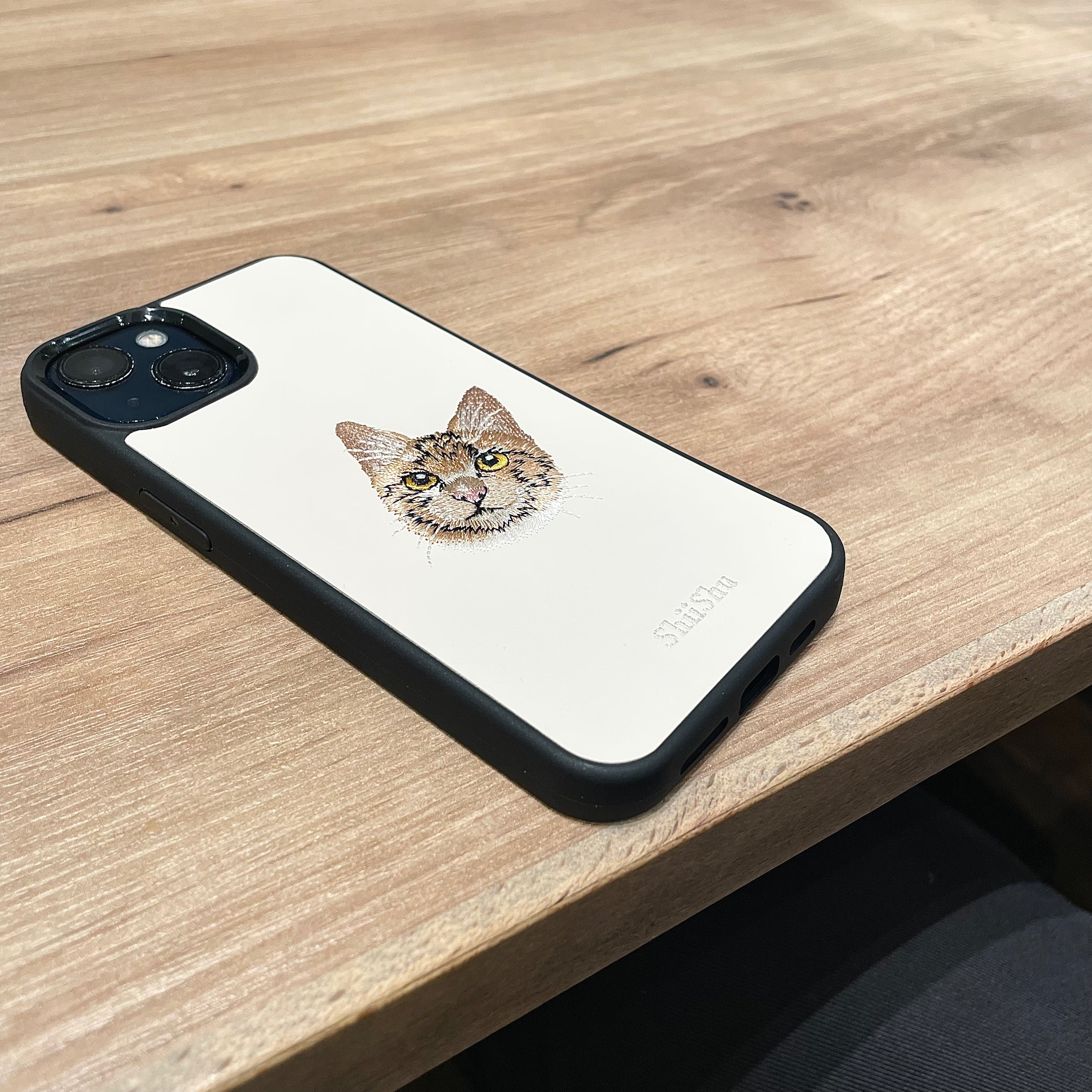 刺繍スマホケース【アメリカンショートヘア】ShiiShu（シーシュ）｜iPhoneケース【C24】