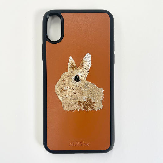 Embroidered smartphone case [Rabbit] ShiiShu | iPhone case