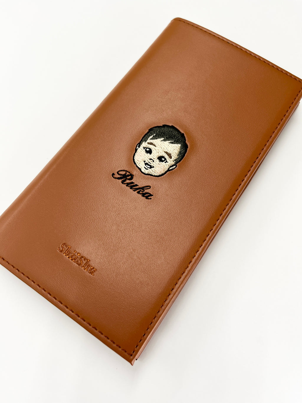 ＜ORDER WORK＞ Embroidered smartphone case [Child (Ruka) - Illustrated] ShiiShu | iPhone case, notebook style compatible