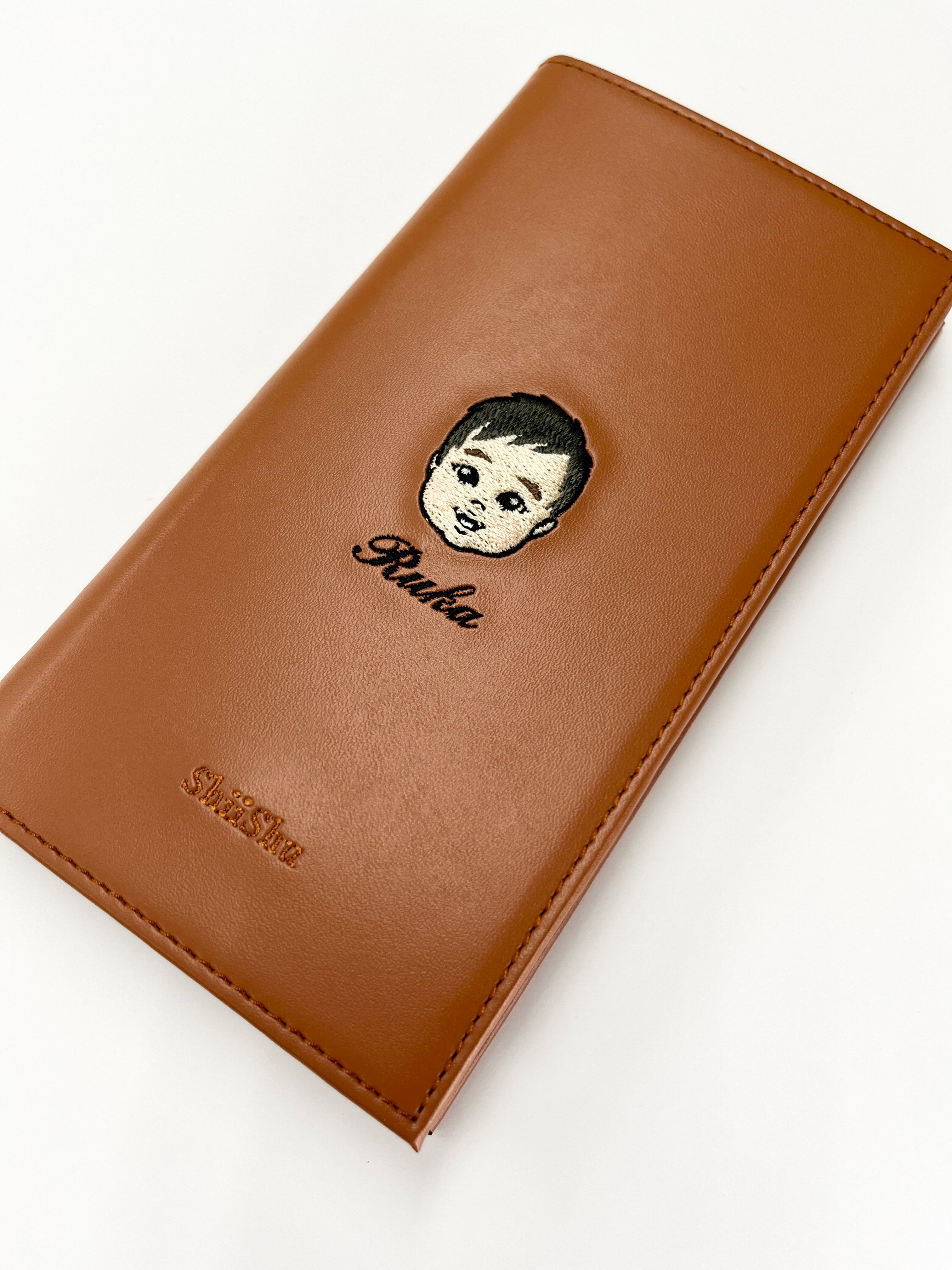 ＜ORDER WORK＞ Embroidered smartphone case [Child (Ruka) - Illustrated] ShiiShu | iPhone case, notebook style compatible